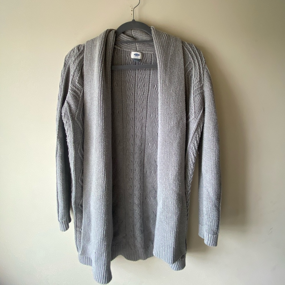 Old navy gray sweater cardigan